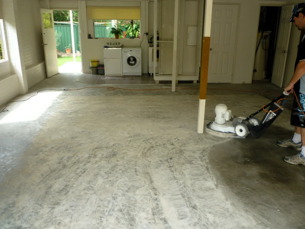 diamond grind the floor surface